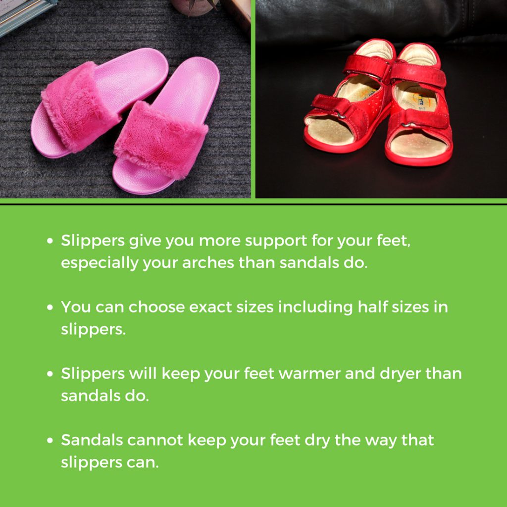 Benefits of Wearing Slippers at Home - WITH TEXT