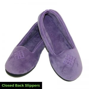 Closed Back Slippers - WITH TEXT
