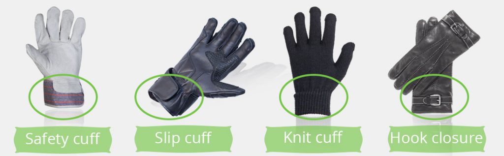 Types of Glove Cuffs With Name