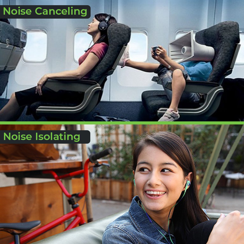 Noise Canceling vs Noise Isolating With Name