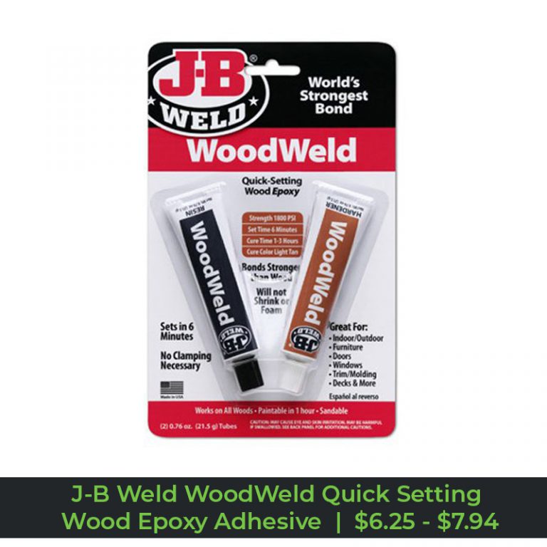 What is the Average Price for a Bottle of Wood Glue - J-B Weld WoodWeld Quick Setting Wood Epoxy Adhesive